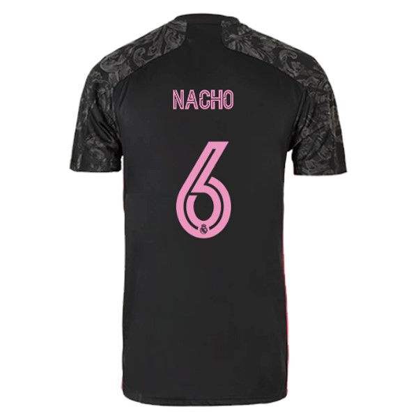 Camiseta Real Madrid 3ª Kit NO.6 Nacho 2020 2021 Negro